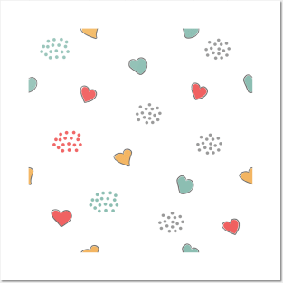 Heart Pattern Posters and Art